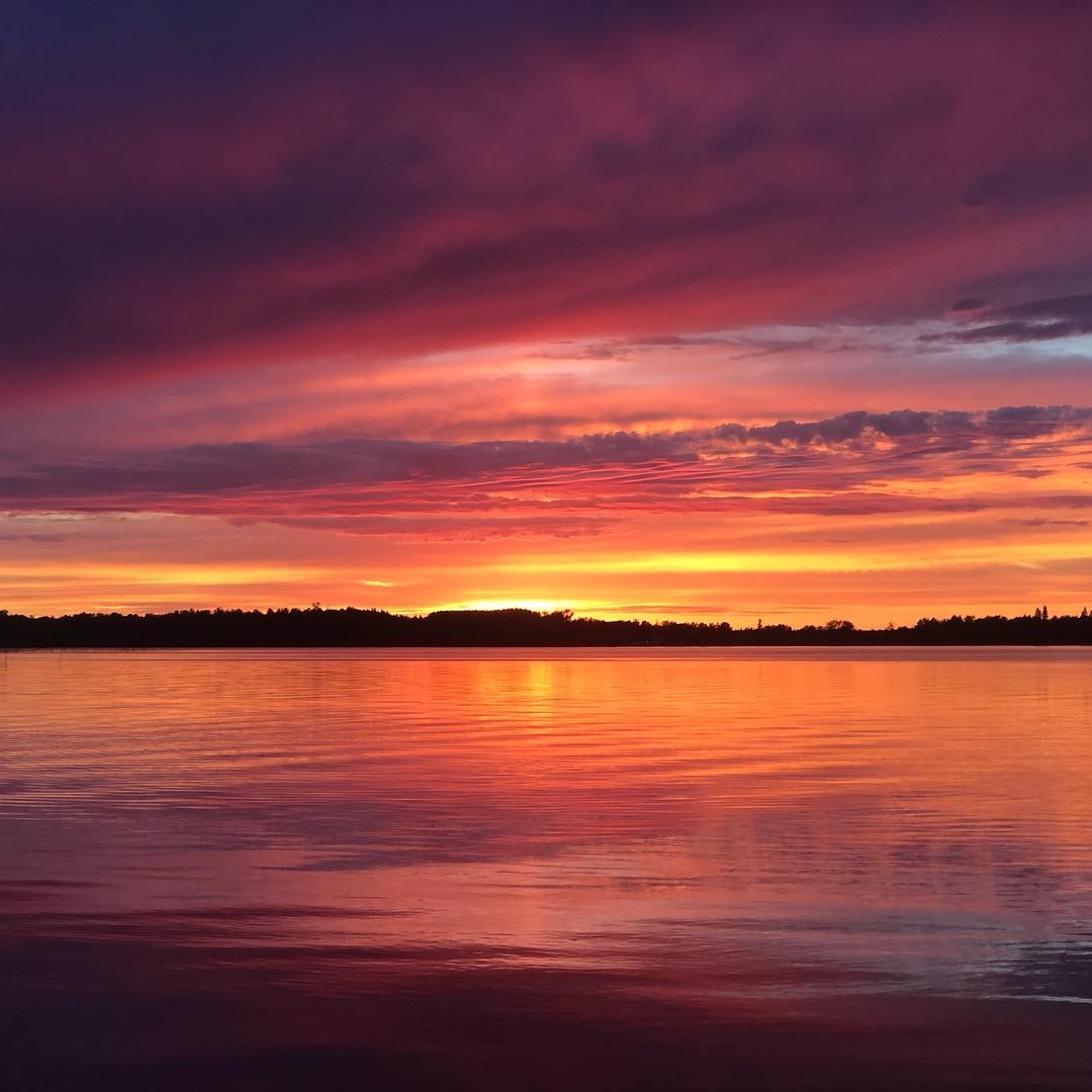 Minnesota Lake at sunset